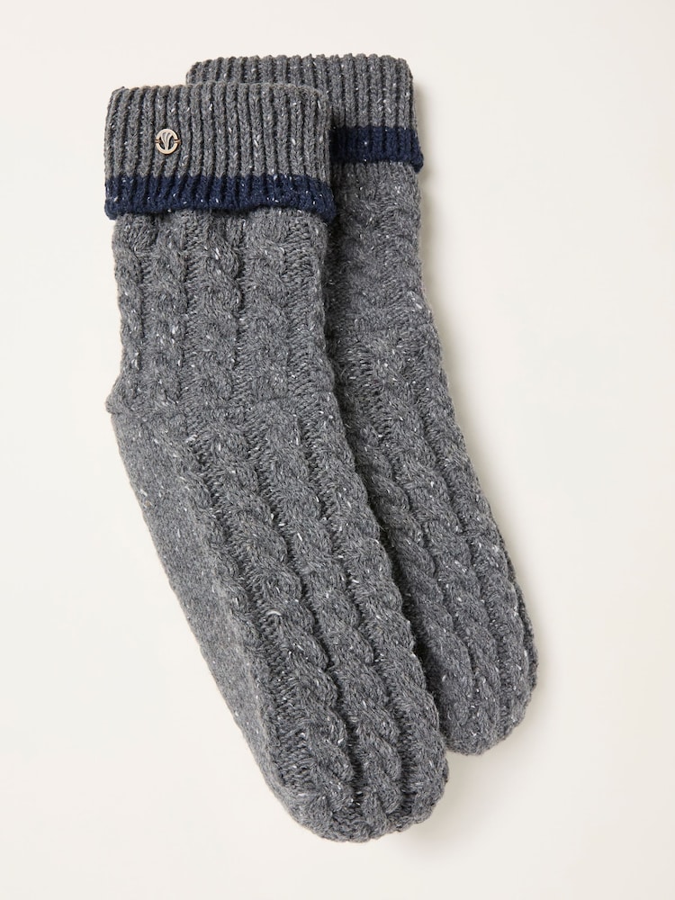 FatFace Cable Slipper Socks - Bild 1 von 2