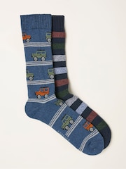 FatFace 2 Pairs of Off Roader Thermal Socks - Imagen 1 de 2