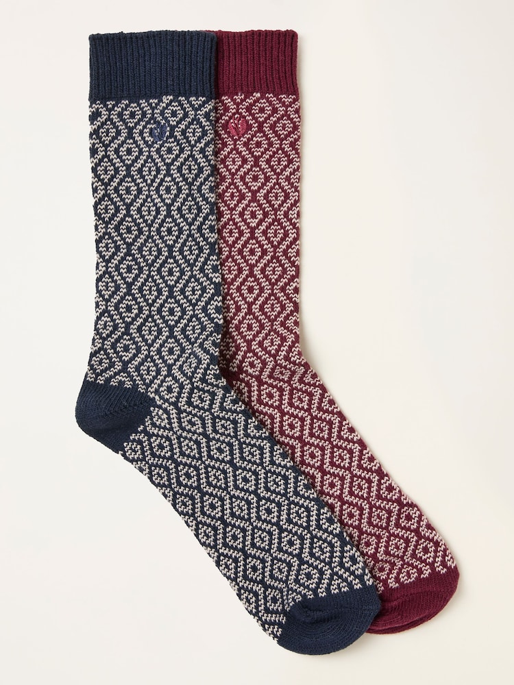 FatFace 2 Pares de Socks Geo - Imagem 1 de 2
