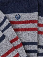 FatFace Grey Striped Wool Blend Socks - Image 2 of 2
