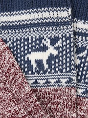 FatFace Navy Fairisle Socks - Image 2 of 2