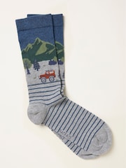 FatFace Navy Off Roader Socks - Image 1 of 2