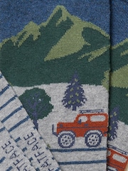 FatFace Navy Off Roader Socks - Image 2 of 2