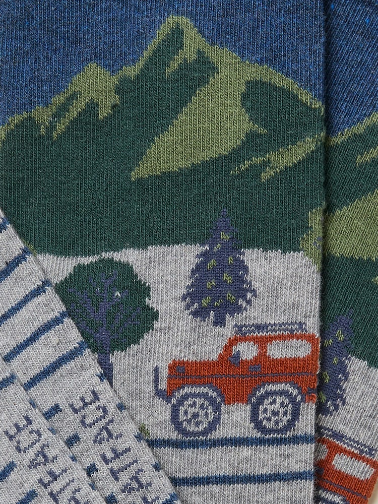 FatFace Navy Off Roader Socks - Image 2 of 2