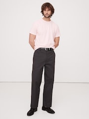 Розовый - Banana Republic Lightweight Cotton Crew-Neck T-Shirt - Image 1 of 1