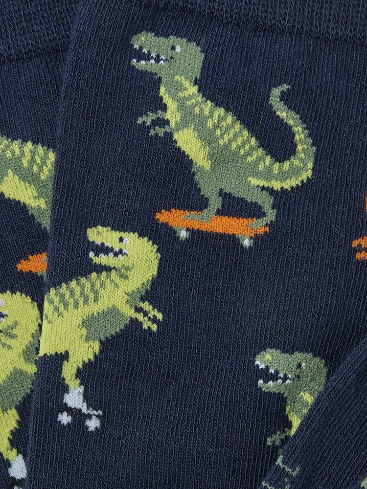 FatFace Navy Dinosaur Socks - Image 2 of 2