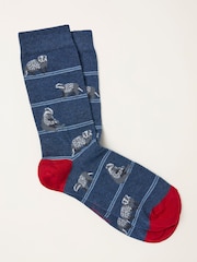 FatFace Navy Badger Socks - Image 1 of 2