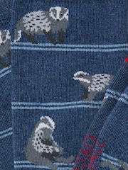 FatFace Navy Badger Socks - Image 2 of 2