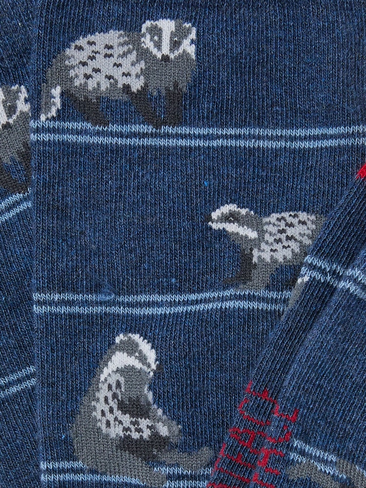 FatFace Navy Badger Socks - Image 2 of 2