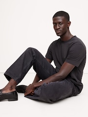 Черный - Banana Republic Lightweight Cotton Crew-Neck T-Shirt - Image 1 of 4