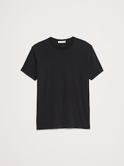 Черный - Banana Republic Lightweight Cotton Crew-Neck T-Shirt - Image 4 of 4