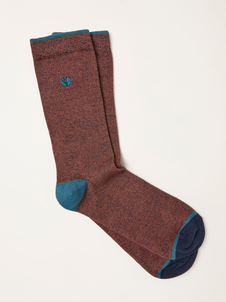 FatFace Orange Plain Socks - Image 1 of 2