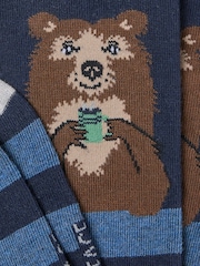 FatFace Navy Bear Socks - Image 2 of 2