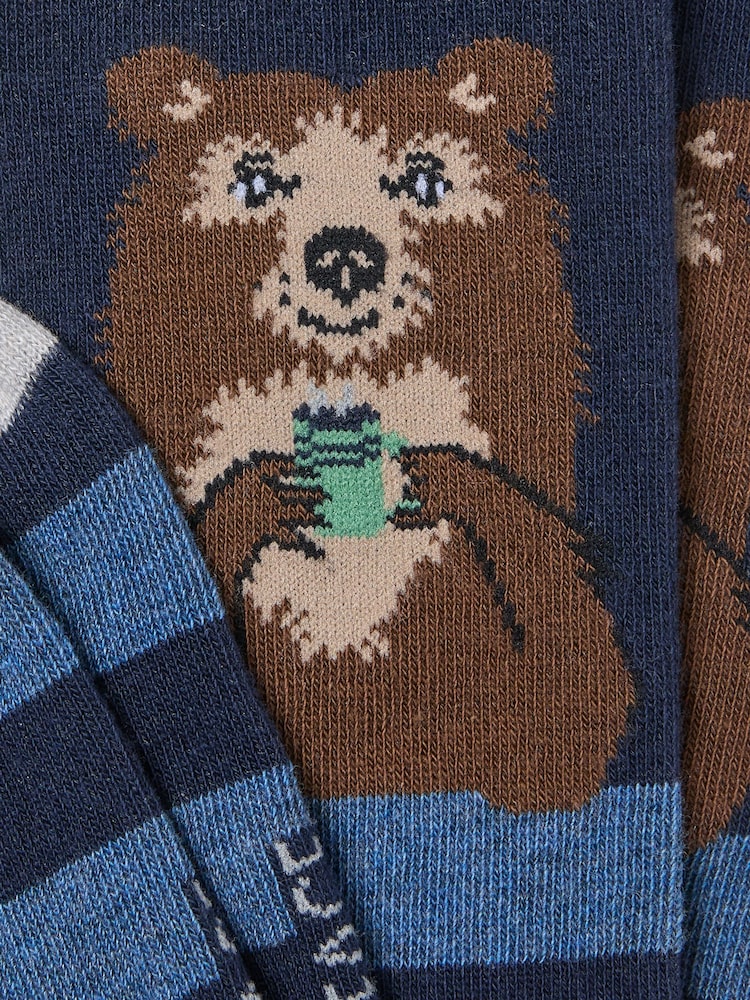 FatFace Navy Bear Socks - Image 2 of 2