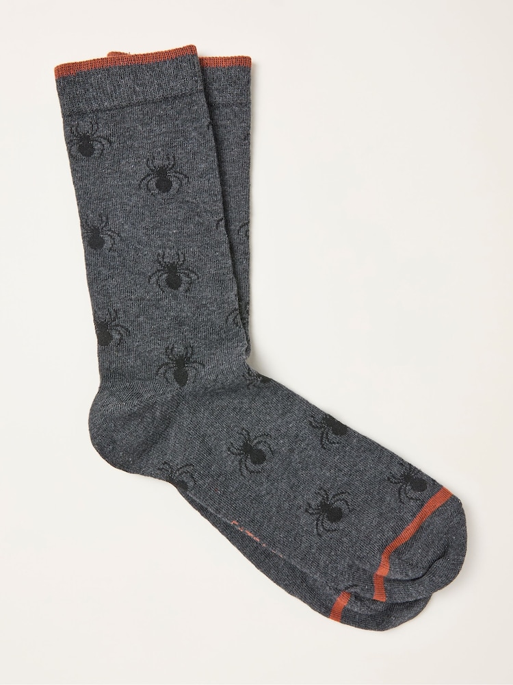 FatFace Grey Spider Socks - Image 1 of 2