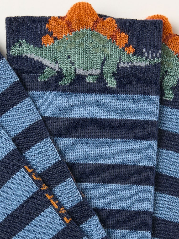 FatFace Navy Dinosaur Socks - Image 2 of 2