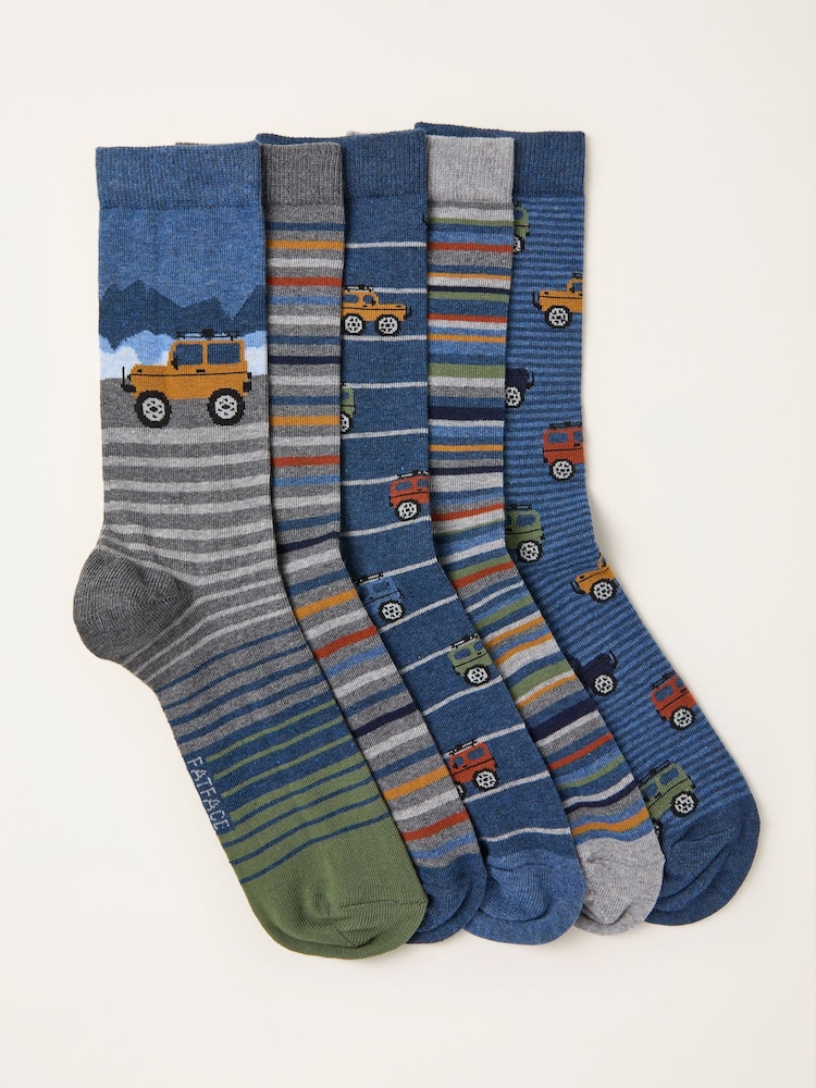 FatFace 5 Pares de Socks off-road - Imagem 1 de 2