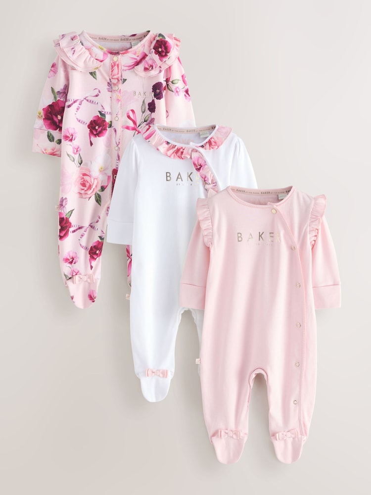 Baker by Ted Baker Sleepsuits 3 Pack - Image 1 of 10