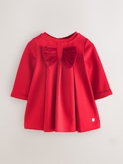 Baker by Ted Baker Red Velvet Bow Ponte Dress - Image 1 of 6