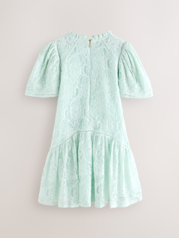 ted baker mint green lace dress Buy Baker by Ted Baker Red Sequin Lace Angel Sleeve Dress from Next Macau