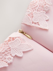 Baker by Ted Baker Pink Lace Collared Scuba Dress - Image 12 of 13