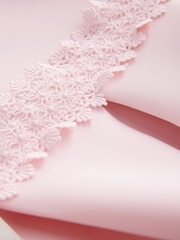 Baker by Ted Baker Pink Lace Collared Scuba Dress - Image 4 of 7