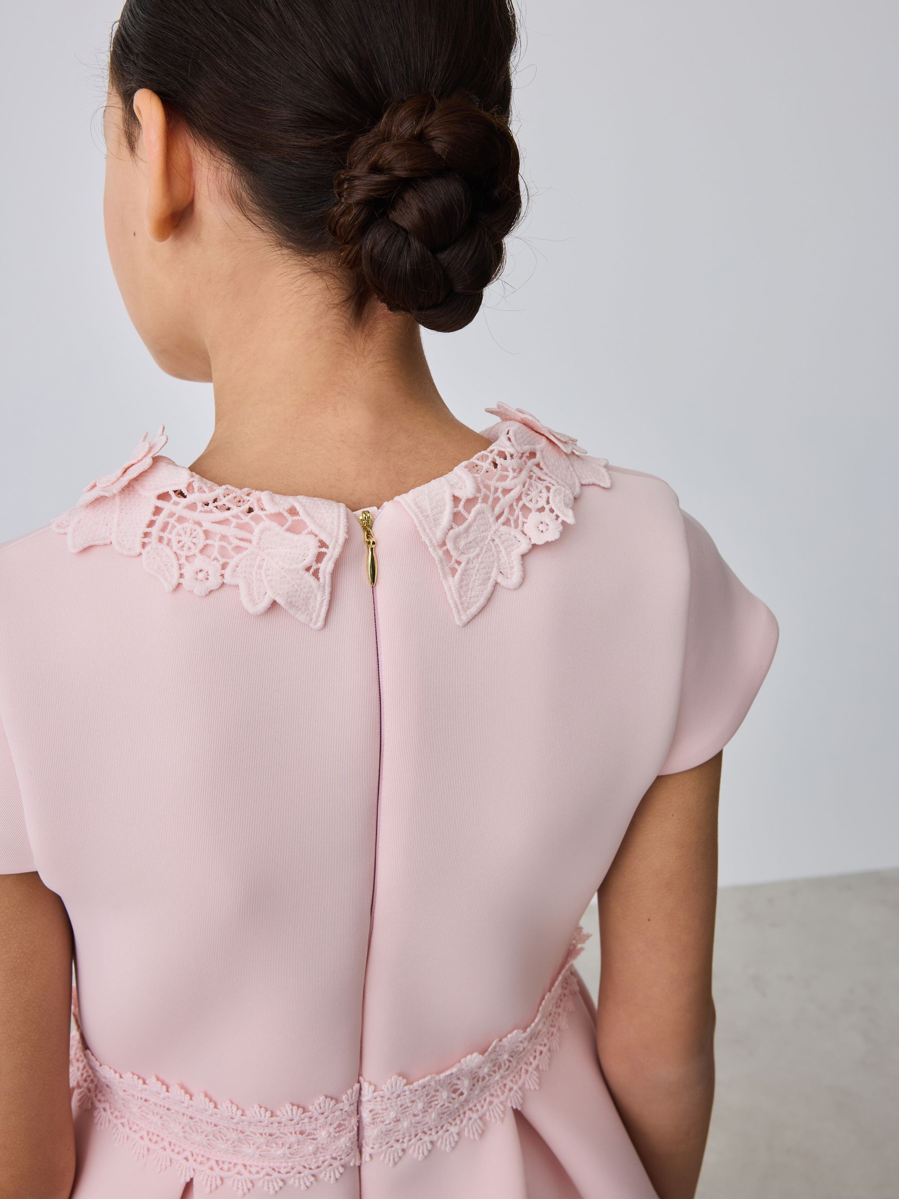 Next：日本 Baker by Ted Baker ピンク レース 襟付き スキューバ