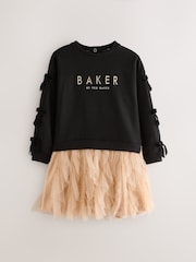 Baker by Ted Baker Mesh Skirted Sweat Mockable Dress - Image 7 of 13