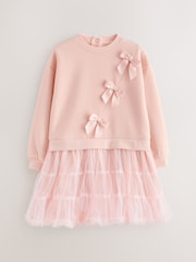 Baker by Ted Baker Mesh Skirted Sweat Mockable Dress - Image 6 of 11