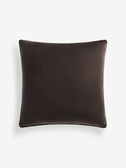 Brown 59 x 59cm Matte Velvet Cushion - Image 2 of 3