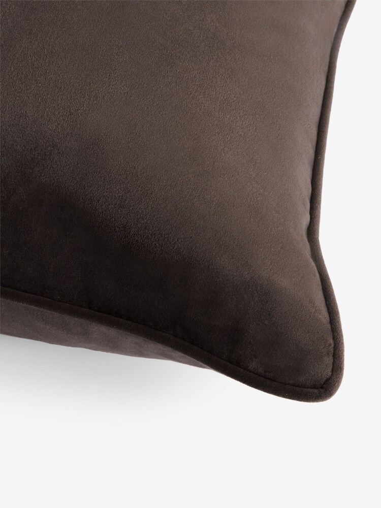 Brown 59 x 59cm Matte Velvet Cushion - Image 3 of 3 Brown 59 x 59cm Matte Velvet Cushion - Image 3 of 3
