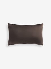 Brown 40 x 59cm Matte Velvet Cushion - Image 2 of 3
