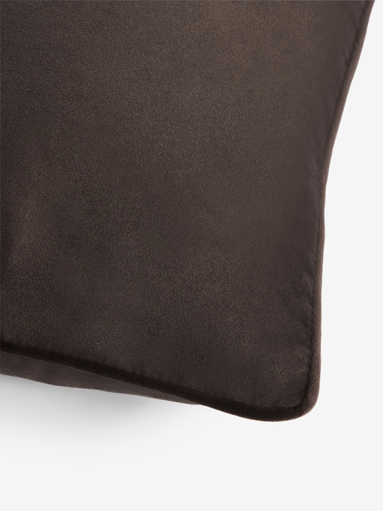 Chocolate Brown 40 x 59cm Matte Velvet Cushion - Image 5 of 5 Chocolate Brown 40 x 59cm Matte Velvet Cushion - Image 5 of 5