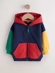 Bright Colourblock Zip Through Hoodie (3mths-7yrs) - Image 1 of 4