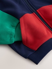 Bright Colourblock Zip Through Hoodie (3mths-7yrs) - Image 4 of 4