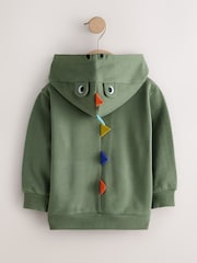 Khaki Green Character Zip Through Hoodie (3mths-7yrs) - Image 2 of 4