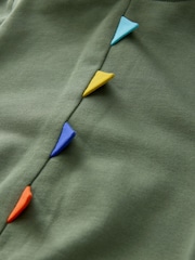 Khaki Green Character Zip Through Hoodie (3mths-7yrs) - Image 4 of 4