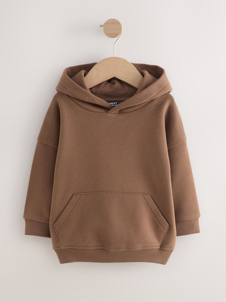 Brown Long Sleeve Soft Touch Hoodie (3mths-7yrs) - Image 1 of 4