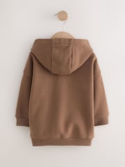 Brown Long Sleeve Soft Touch Hoodie (3mths-7yrs) - Image 2 of 4