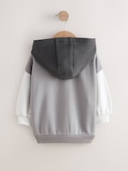 Grey Colourblock Zip Through Hoodie (3mths-7yrs) - Image 2 of 4