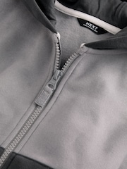 Grey Colourblock Zip Through Hoodie (3mths-7yrs) - Image 3 of 4