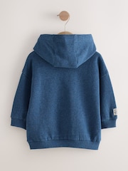 كحلي بخيوط شاحبة - Long Sleeve Printed Hoodie (3mths-7yrs) - صورة 2 من 5