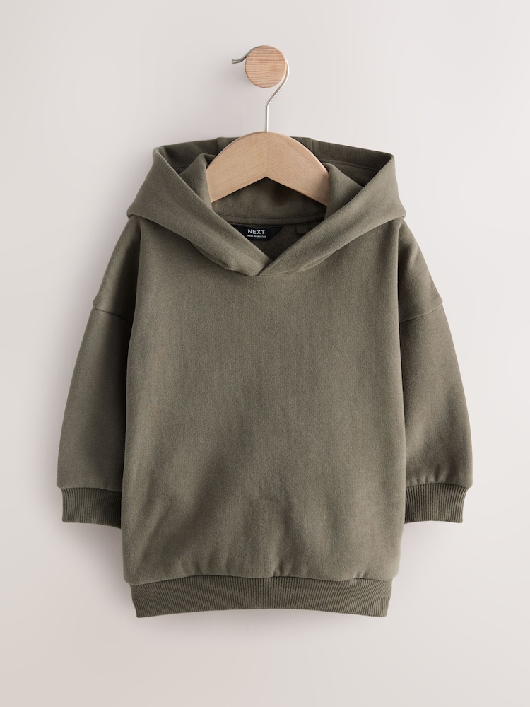 Khaki Green Long Sleeve Soft Touch Hoodie (3mths-7yrs) - Image 1 of 5