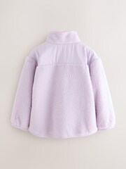 Baker by Ted Baker Lilac Purple Borg Mix Panel Fleece - Image 2 of 9
