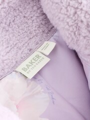 Baker by Ted Baker Lilac Purple Borg Mix Panel Fleece - Image 8 of 9