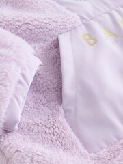 Baker by Ted Baker Lilac Purple Borg Mix Panel Fleece - Image 9 of 9