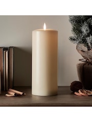 Lights4fun Natural TruGlow® LED Chapel Candle 25cm - Image 3 of 5