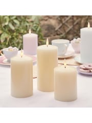 Lights4fun Natural TruGlow® Rechargeable LED Pillar Candle Trio - Image 3 of 5