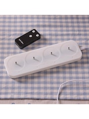Lights4fun Set of 4 Natural Rechargeable TruGlow Votive Candles - Image 4 of 4