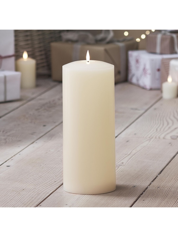 Lights4fun Natural TruGlow® LED Chapel Candle 30cm - Image 3 of 3
